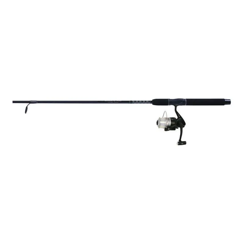 Shur Strike St40/Fst66B-2 – 6'6" Two-Piece Black & Silver Spinning Fishing Combo 1