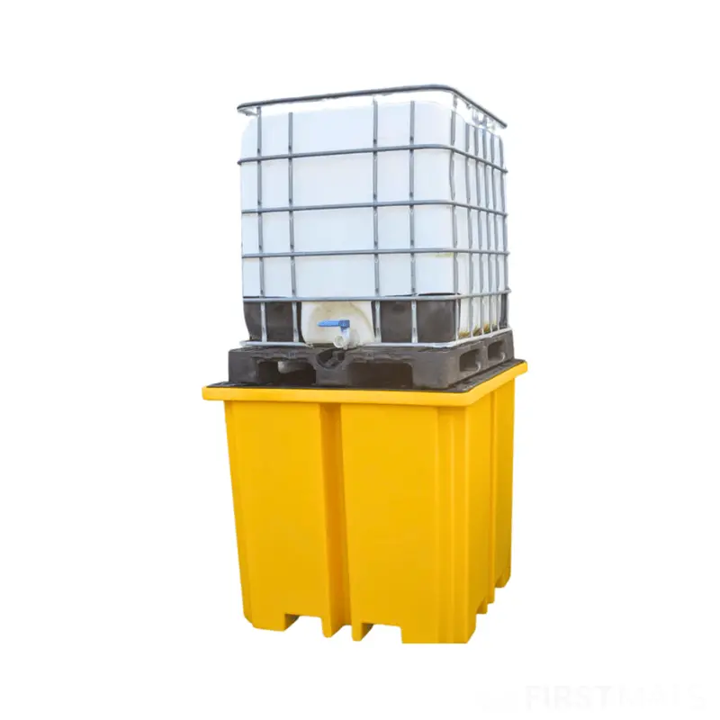 Single Ibc Bund Pallet With 4-Way Forklift Entry For Enhanced Handling 1