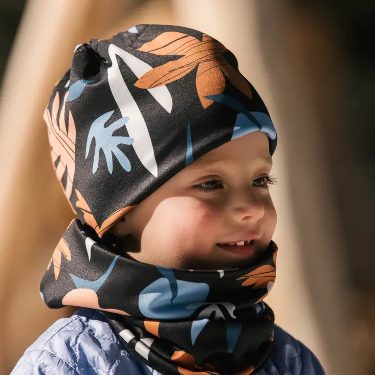 Skida Kids Alpine Beanie – Popoyo Print, Warm Youth Winter Hat 1