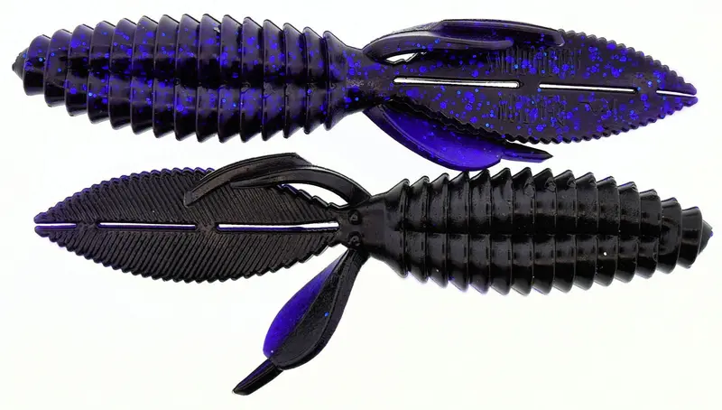 Smallie Beaver Fishing Lure – Black Light Glow Variant 1