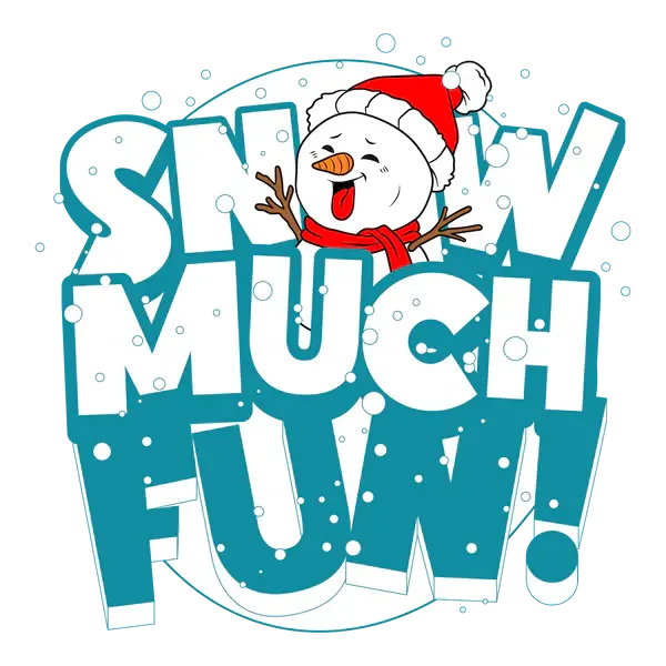 Snow Much Fun Winter-Themed Cotton Tee 1