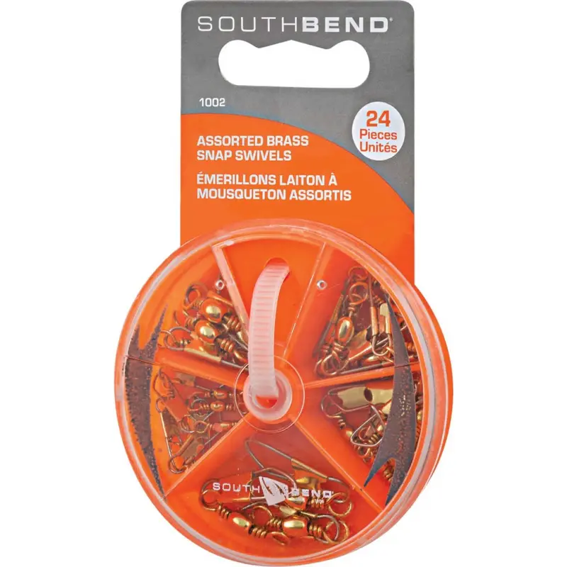 South Bend 1002 Brass Swivels – 24-Piece Assortment For Tangle-Free Rigging 1