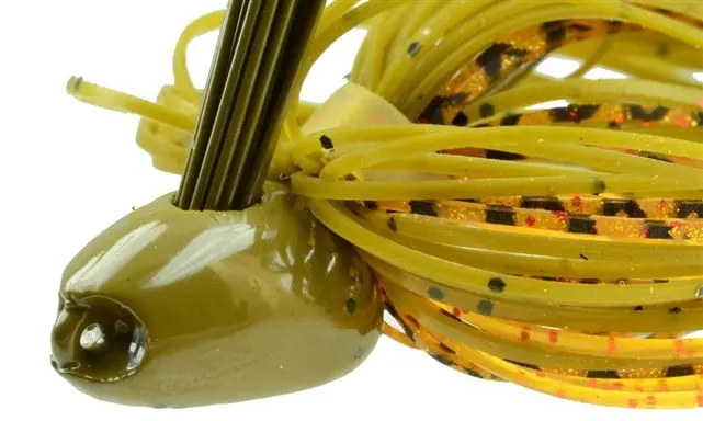 Spider Jig – Green Pumpkin Orange Tiger Variant 1