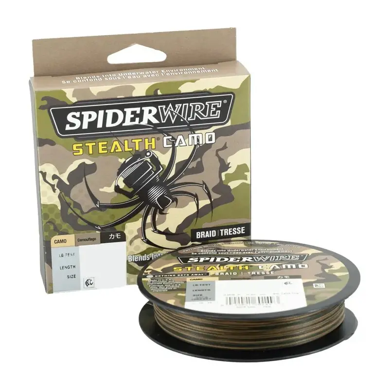 Spiderwire Stealth Braided Line – 125-Yard Camo-Colored Spool 1