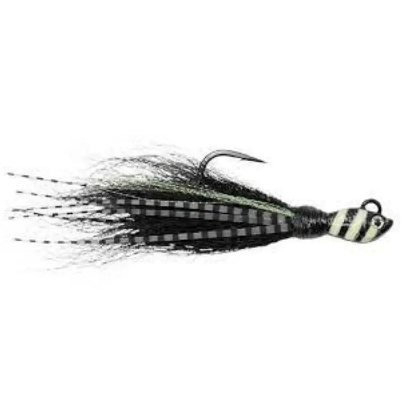 Spro Power Bucktail Zebra Glow Jig – Uv-Enhanced Saltwater Jig 1