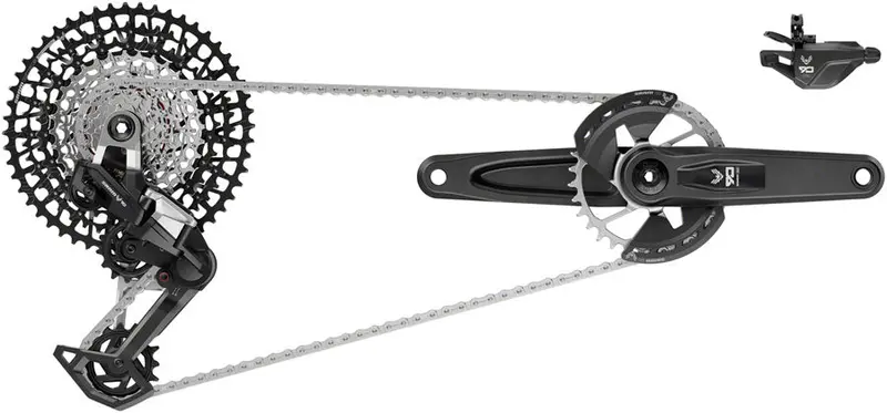 Sram Eagle 90 T-Type Groupset – 12-Speed E-Bike Drivetrain (170Mm Crank, 32T Ring, 10-52T Cassette) 1