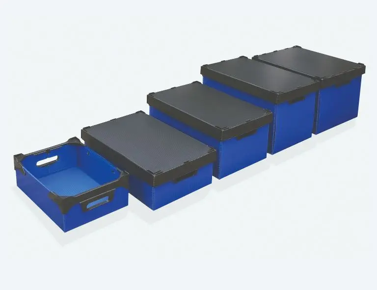 Stackable Polypropylene Parts Boxes – 10-Unit Set 1