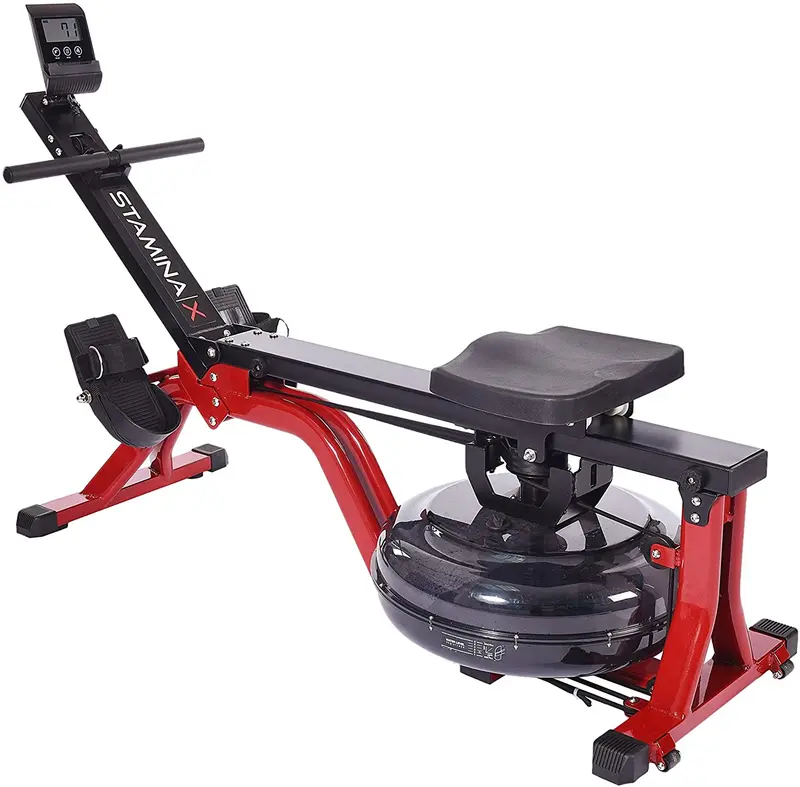 Stamina X Water Rower – Space-Saving Design With Heart Rate Monitoring 1