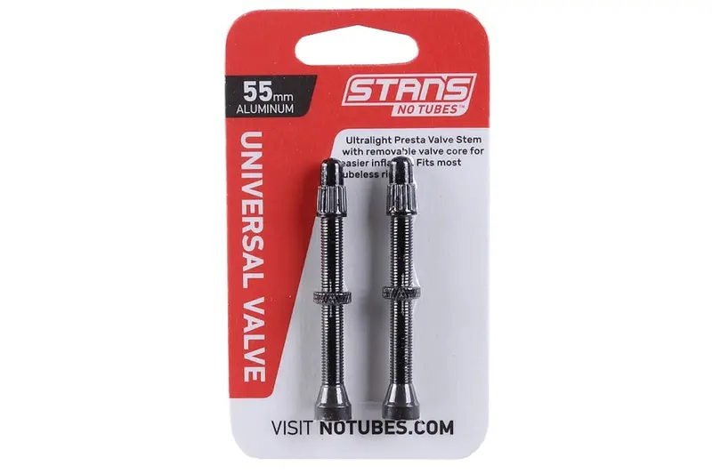 Stan’S Notubes Alloy Presta Valve Stems – 55Mm, Pair, Black 1