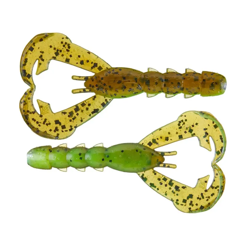 Strike King Rage Baby Craw Soft Bait – 3-Inch Crawfish Imitation, 9-Pack 1