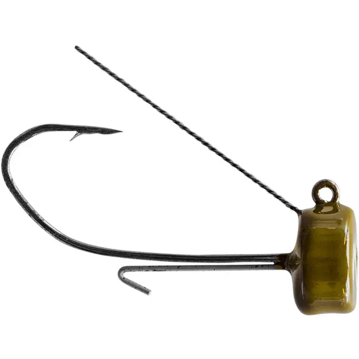 Strike King Weedless Ned Rig Kit – Pre-Rigged Finesse Setup, 3-Pack 1