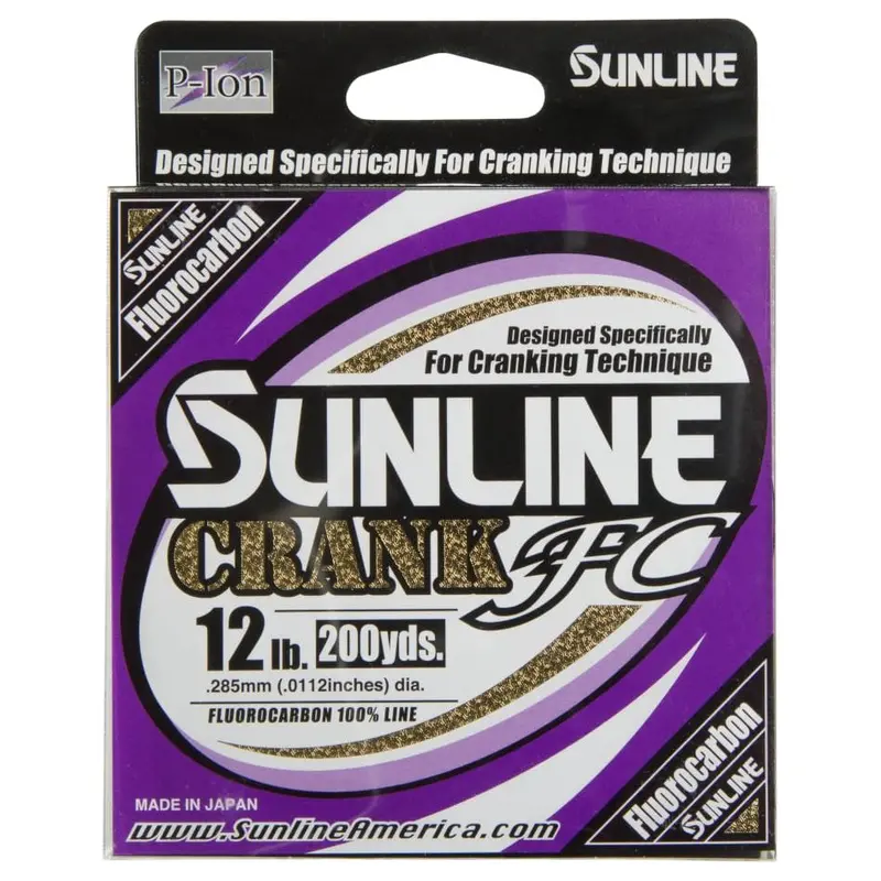 Sunline Crank Fc Fluorocarbon Line – 200-Yard Spool, Clear 1