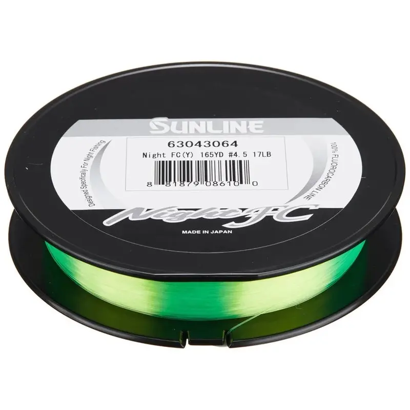 Sunline Night Fc Fluorocarbon – 25Lb Test, 165 Yards, Hi-Vis Yellow 1