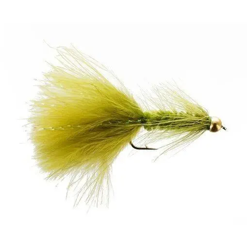 Superfly Streamer Bh Crystal Bugger – Olive, Size #4, Fly Fishing Nymph Pattern 1