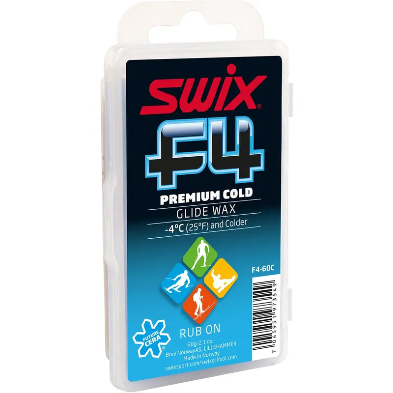 Swix F4 Cold Glide Wax – Rub-On Formula For Low Temperatures 1