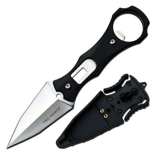 Tac-Force Tf-Fix020Bk Fixed-Blade Boot Knife With 2.5-Inch Spear Point, Matte Black Finish 1