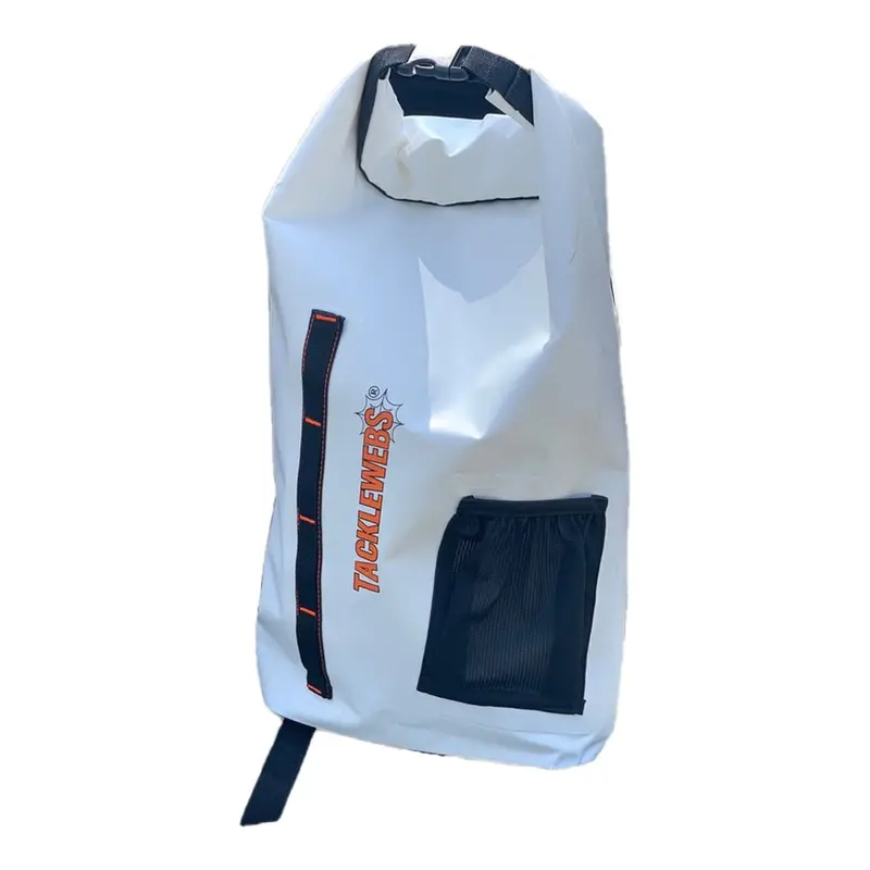 Tacklewebs Ultimate Waterproof Marine Backpack – 20-Liter Dry Bag Style, White 1