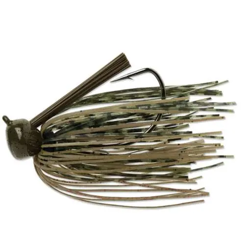 Terminator Weedless Football Jig – 1/2 Oz, Green Pumpkin Finish 1