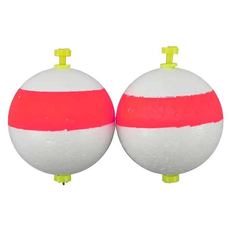 Thill Sphere Foam Floats – 2", Twin Pack (Red/White) 1