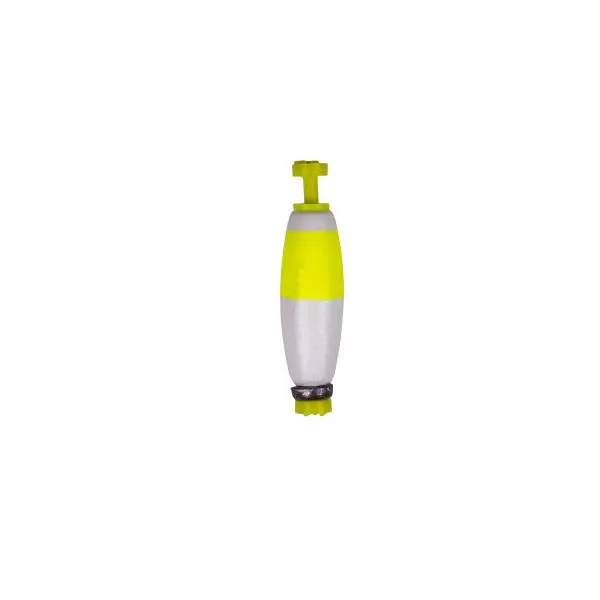 Thill Yellow-And-White Weighted Cigar Foam Floats – 1.5-Inch, 3-Pack 1