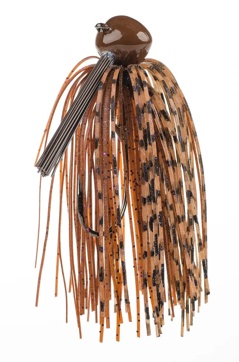 Tour Grade Football Jig – Peanut Butter & Jelly Colorway 1