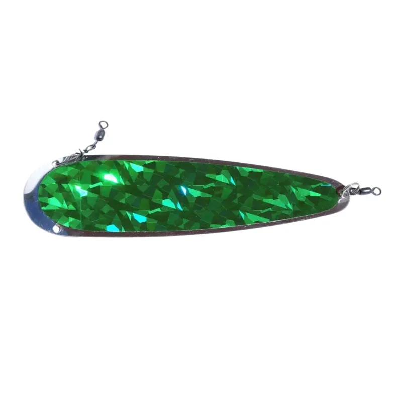 Trinidad Tackle 9-Inch Stainless Steel Dodger – Green Anodized 1