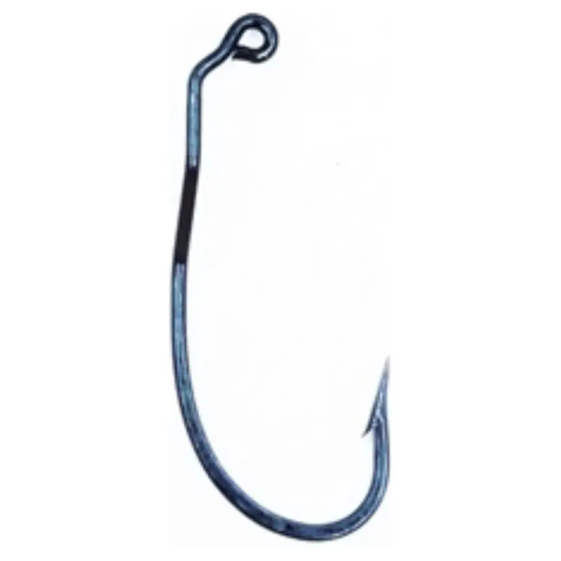 Tru-Turn Swim Bait Hooks – Blue Finish, Wide-Gap Hooks For Large Soft Baits (75-Pack) 1