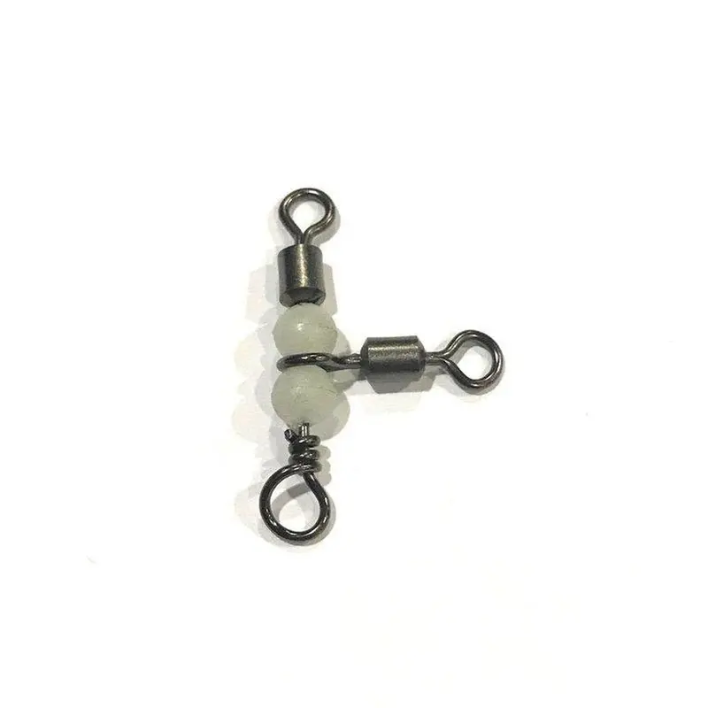 Tsunami Rolling T-Swivel Rig With Glow Beads 1