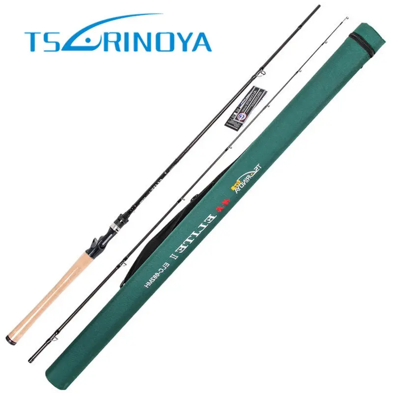 Tsurinoya Mh Baitcasting Rod – 2.03M 2-Section Carbon Lure Rod, 7–28G, Fuji Components, 10–20Lb Rating 1