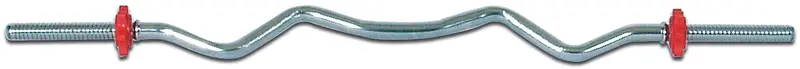 Tubular Spin-Lock Curl Bar With Included Collars For Versatile Lifting 1