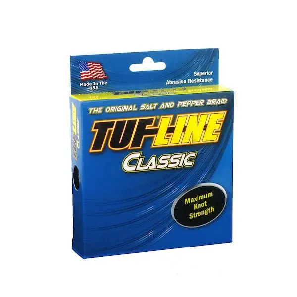 Tuf-Line Classic Saltwater Braided Line – 150 Yards, Salt & Pepper Color 1