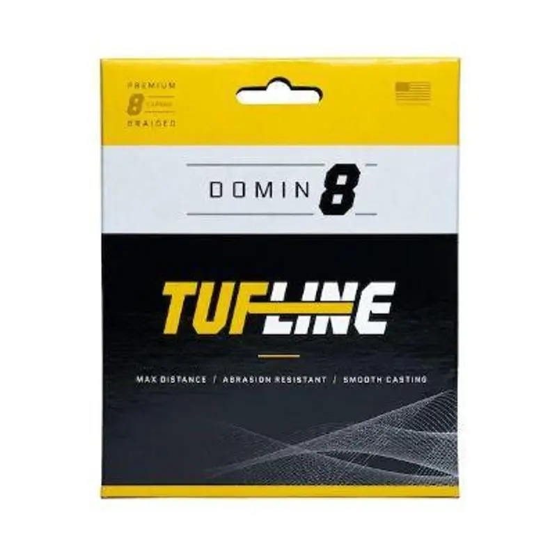 Tuf-Line Domin8 Braided Fishing Line – 50 Lb Test, 300 Yards, Vibrant Yellow 1