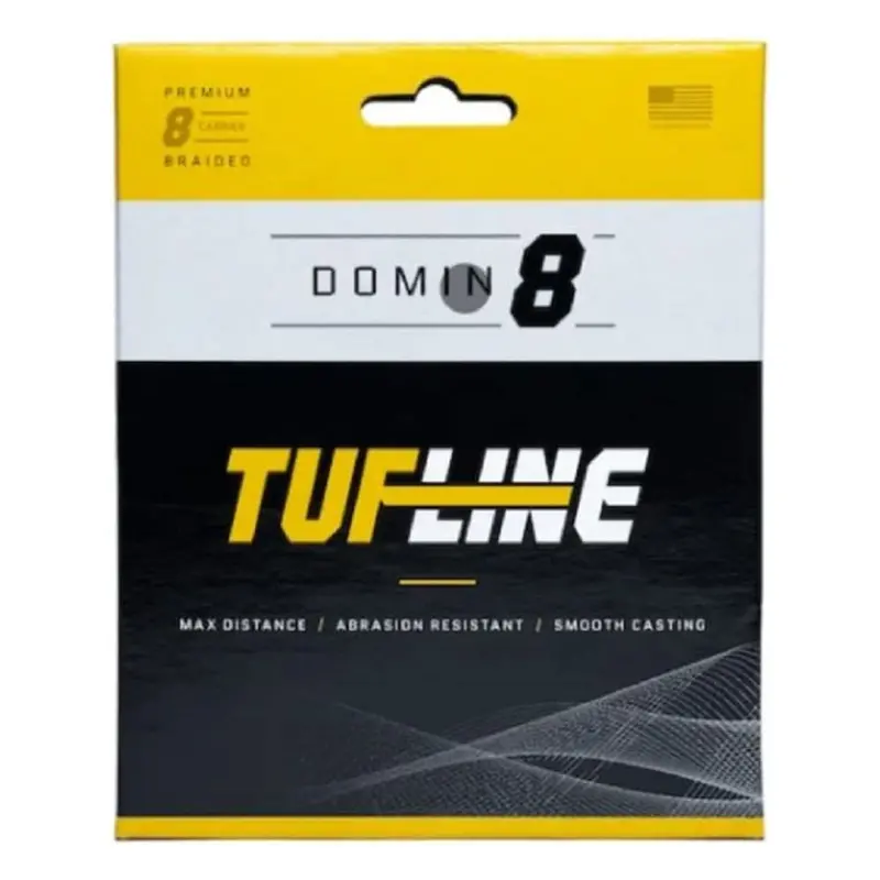 Tuf-Line Domin8 Braided Fishing Line – 50-Lb Test, 300 Yards, Yellow 1