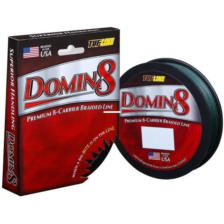 Tuf-Line Domin8 Braided Line – 150 Yards, Camo Green Color 1