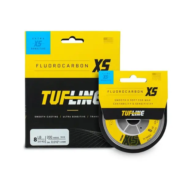 Tuf-Line Xs Fluorocarbon Fishing Line – 25-Yard Spool, Crystal Clear 1