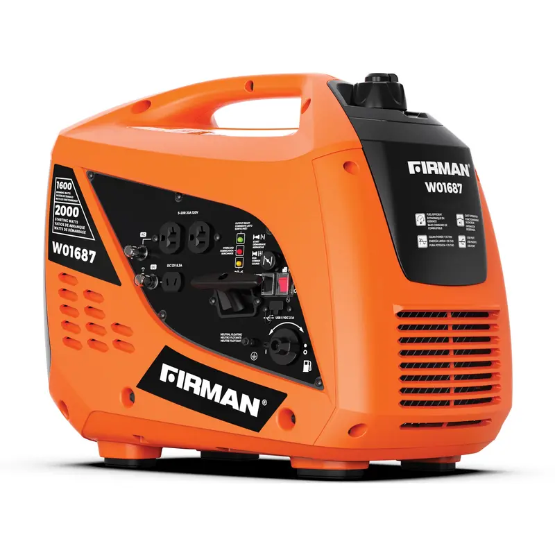 Ultra-Lightweight Gas Inverter Generator – 2000W Peak / 1600W Rated, Recoil Start 1