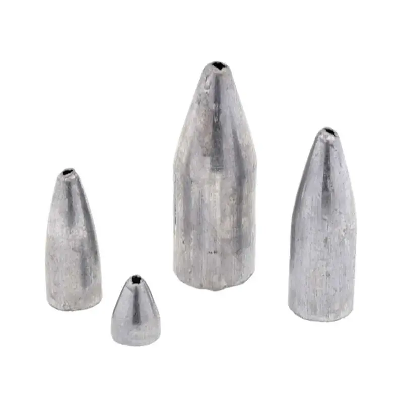 Unpainted Bullet-Style Slip Sinker Weights 1