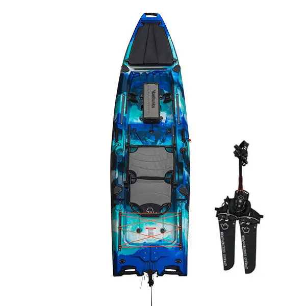 Vanhunks Shad Fin Drive Fishing Kayak – Efficient Pedal-Powered River Angler 2