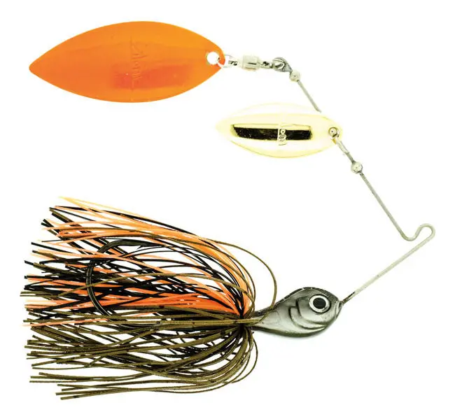 Venator Double Willow Spinnerbait – Mud Vein Finish 1