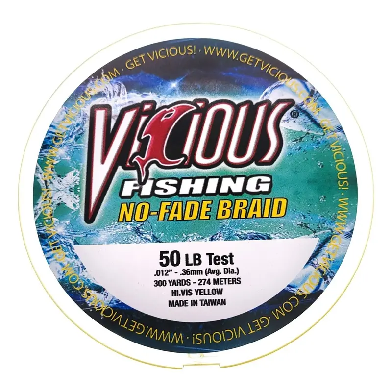 Vicious No-Fade Braided Fishing Line – 300 Yards, Multi-Purpose 1