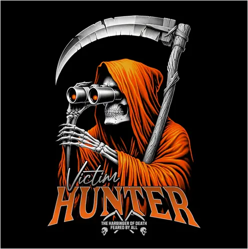 Victim Hunter Dark Humor T-Shirt 1