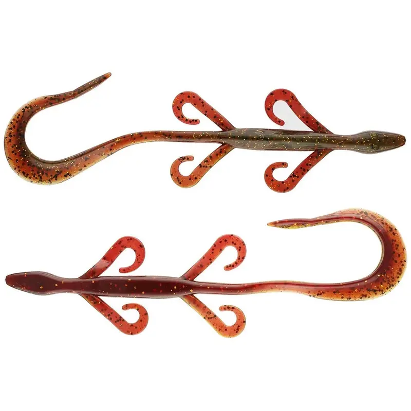 V&M Wild Thang Wild Lizzie Soft Bait – 6.5" | Bloody Craw Color (9-Pack) 1