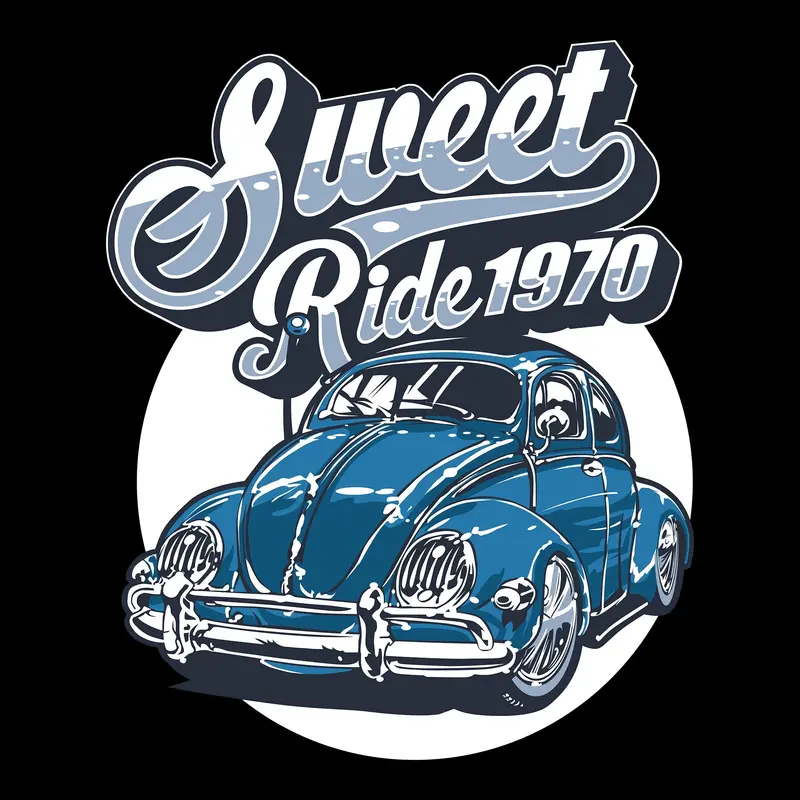Volkswagen Beetle Retro Tee – Classic Car Enthusiast Apparel 1