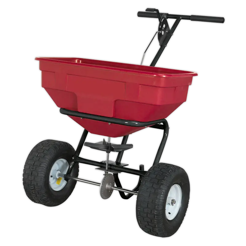 Walk-Behind Broadcast Grit Spreader – 57Kg Capacity, Compact & Maneuverable 1