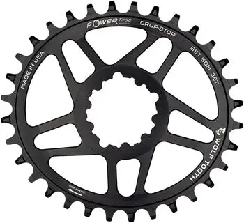 Wolf Tooth Elliptical Direct-Mount Chainring – 32T, Sram Boost, Drop-Stop, 3Mm Offset, Black 1