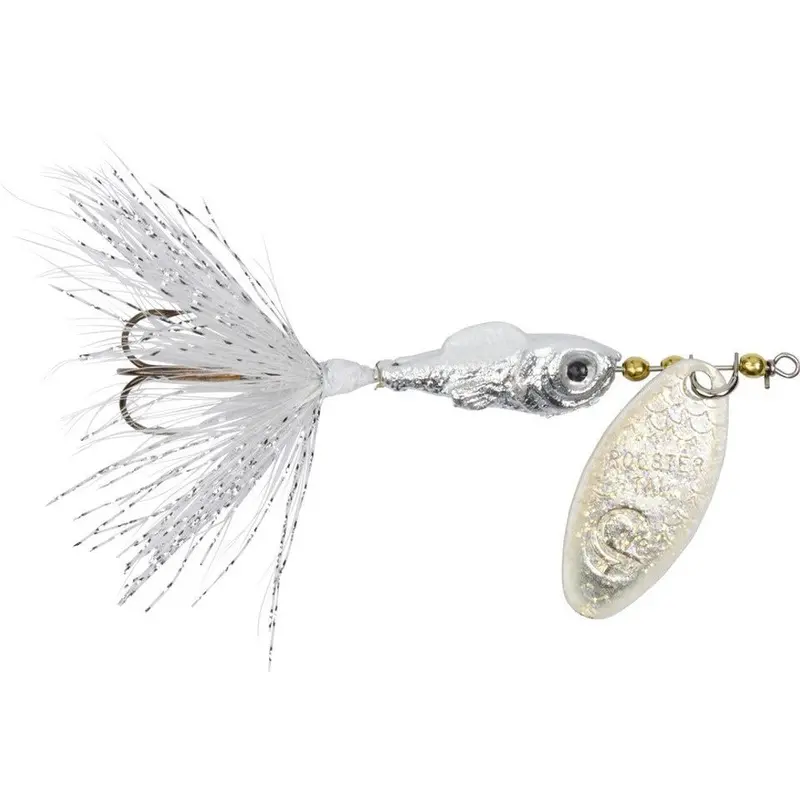 Worden’S Rooster Tail Spinnerbait – 1/6-Ounce, White Shiner Finish 1