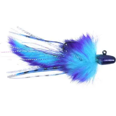 Yakima Bait Twitcher Jig – 3/8 Oz, Purple Head With Bright Blue/Purple Body 1
