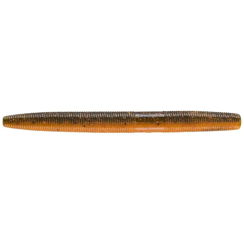 Yamamoto Fat Senko Fishing Bait – 5-Inch Watermelon Copper With Orange-Red Flake, 10-Pack 1