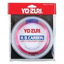 Yo-Zuri Hd Carbon Fluorocarbon Leader Line – 8 Lb Test, 30 Yards, Disappearing Pink 1