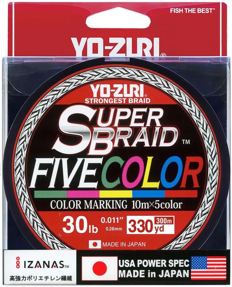 Yo-Zuri Super Braid 5-Color High-Strength Fishing Line 1